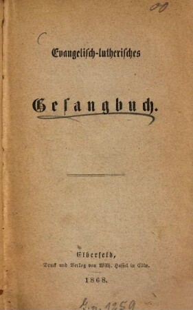 Evangelisch-lutherisches Gesangbuch