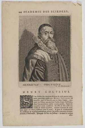 Bildnis des Henricvs Goltzivs