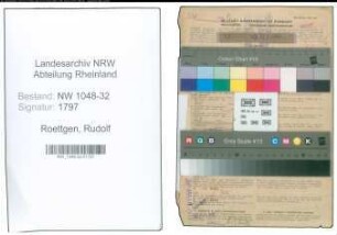 Entnazifizierung Rudolf Roettgen , geb. 13.01.1888 (Beamter)