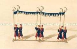 Zinnfiguren Festumzug "Tag der Deutschen Kunst": Baldachin-Träger
