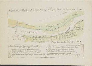 Riss uber die Beschaffenheit des Saalufers bey Wenigen Jena in den Jahren 1781. und 1785.