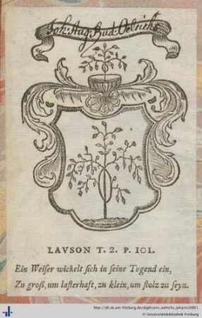 [Provenienz]: Oelrichs, Johann August Rudolf