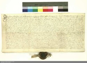 Revers Johann Leopolds von Geyso zu Völkershausen und Mansbach bezüglich der Belehnung mit einem Teil des Schlosses in Mansbach und weiteren im Einzelnen aufgeführten Lehen durch Konstantin [von Buttlar], Abt von Fulda