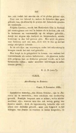 CLXIX. Aardbeving te Batavia