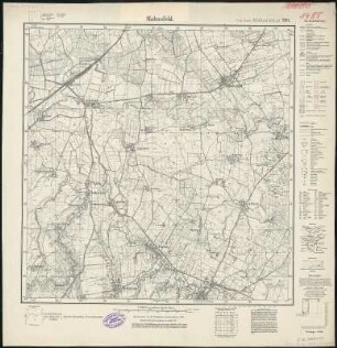Meßtischblatt 280 : Mahnsfeld, 1933 : Mahnsfeld. - Hrsg. 1908, bericht. 1922. - 1:25000. - [Berlin]: Reichsamt für Landesaufnahme, 1933. - 1 Kt.