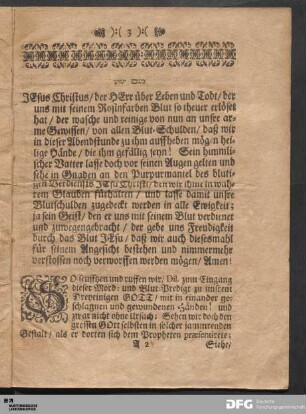 Blut- und Buß-Predigt.