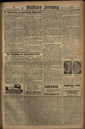 Dritte Ausgabe vom Samstag, den 22. Juni 1929.
