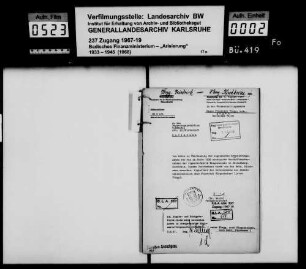 Flegenheimer, Friedrich, Zigarrenfabrik Heidelberg-Kirchheim -Fragment-