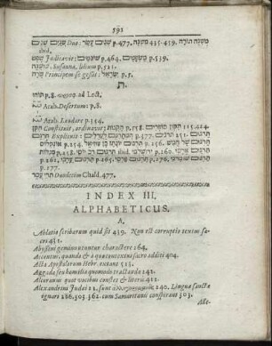Index III. Alphabeticus.