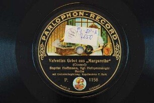 Valentins Gebet aus "Margarethe" / (Gounod)