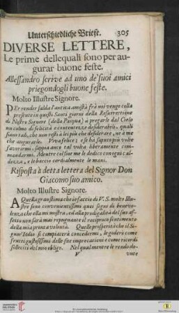 Diverse lettere
