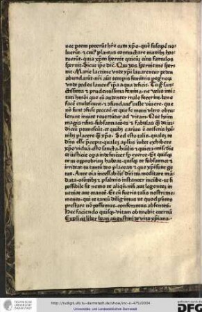 Explicit liber beati Augustini de vita christiana.