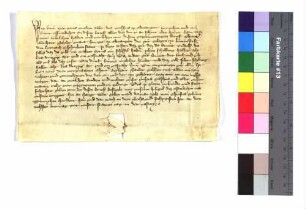 Lehenbrief Abt Kunos zu Ellwangen gegen C. G. Sattler zu Ellwangen über drei Güter zu Leinenfirst (Leinenfürst)