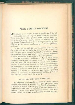 Poesía y poetas argentinos