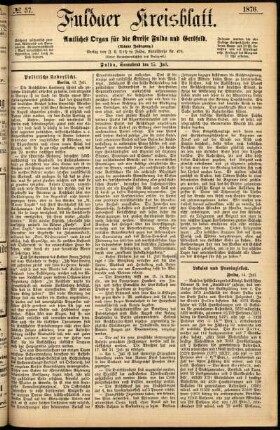 Ausgabe vom Samstag, den 15. Juli 1876.