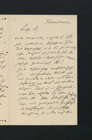 Nr. 16: Brief vom 13. Mai 1892