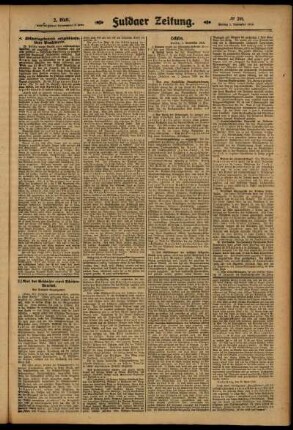 Zweite Ausgabe vom Montag, den 01. September 1913.