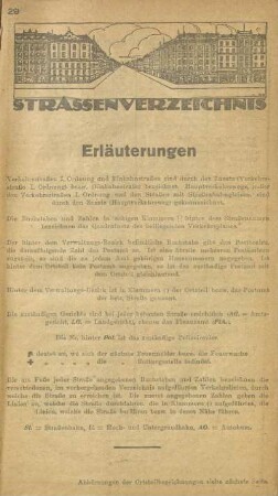 Strassenverzeichnis