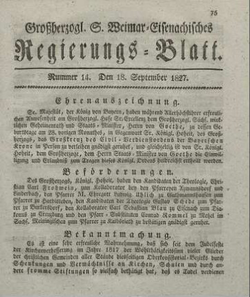 Nr. 14 : 18. September 1827