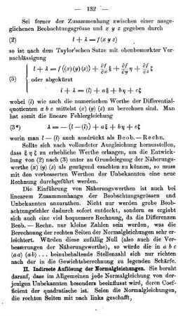 Indirecte Auflösung der Normalgleichungen nach Jacobiund Gauss