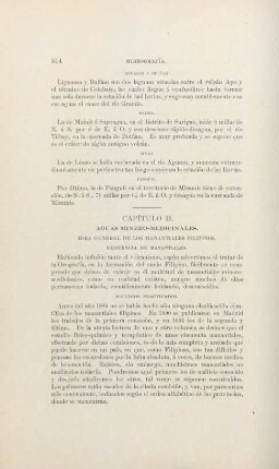 Capítulo II. Aguas minero-medicinales
