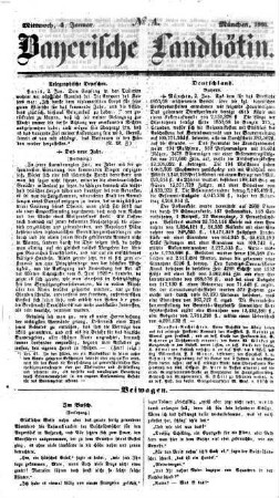 Bayerische Landbötin. 1860 = Jg. 31