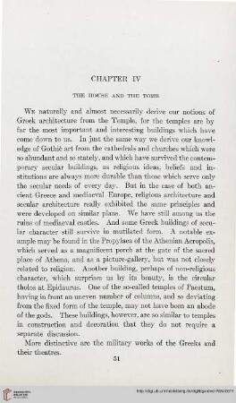 Chapter IV: The house and the tomb