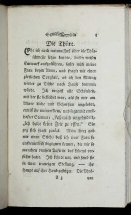 Die Thüre. - Der Pferdejunker.