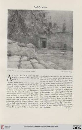 49: An Austrian painter in water-colour : Ludwig Rösch