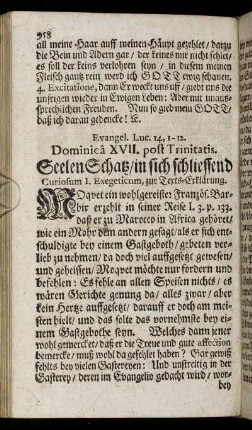 Evangel. Luc. 14, 1-12. Dominica XVII. post Trinitatis.
