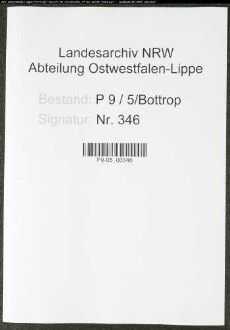 Sterberegister Standesamt Bottrop