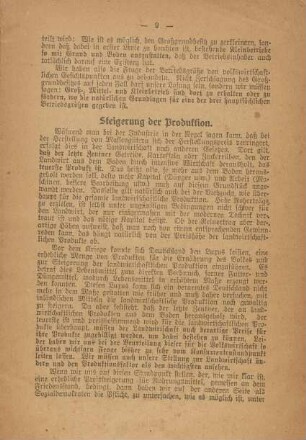 Steigerung der Produktion