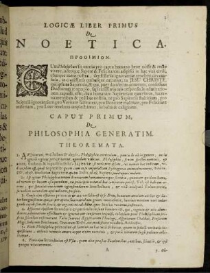Caput Primum [-] Caput Nonum