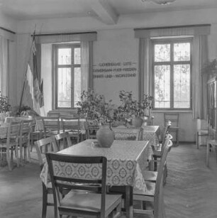Innenraum Gaststätte : Oberlausitz. Ansicht eines Gastraumes