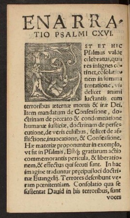 Enarratio Psalmi CXVI.