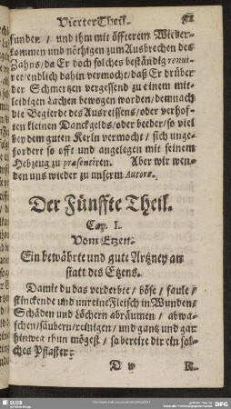 Der Fünffte Theil