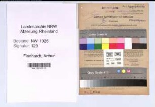 Entnazifizierung Arthur Flanhardt , geb. 13.08.1887 (Vollzugsbeamter)