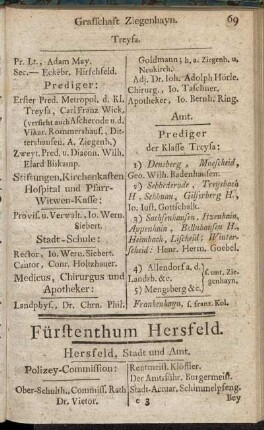 Fürstenthum Hersfeld.