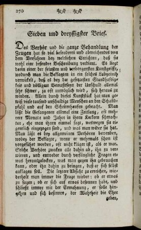 Sieben und dreyssigster Brief