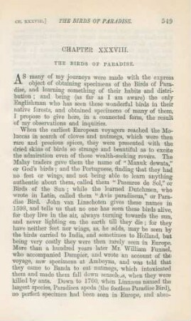 Chapter XXXVIII. The Birds of Paradise