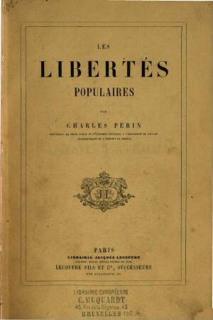 Les libertés populaires