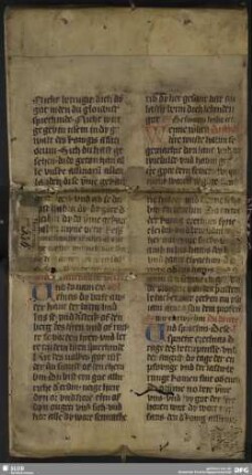 Fragment einer Handschrift - Theol.ev.asc.536,Einband
