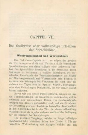 Capitel VII. Das theilweise oder vollständige Erlöschen der Sprachbilder