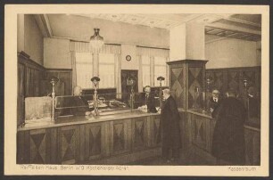 Ansichtskarte Kassenraum "Raiffeisenhaus", Köthener Straße 40-41