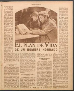 El plan de vida de un hombre honrado