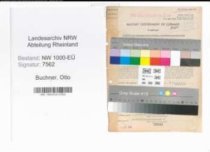 Entnazifizierung Otto Buchner, geb. 15.06.1898 (Buchhalter)