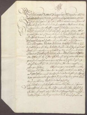 Johann Robbert zu Heidelberg gegen die Landschreiberei Heidelberg über 150 fl.