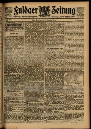 Erste Ausgabe vom Dienstag, den 15. November 1904.