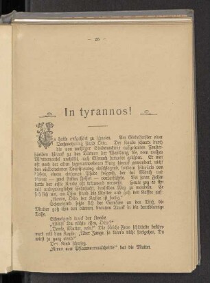In tyrannos!