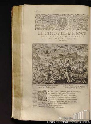 Le Cinquiesme Iour De La Sepmaine De Guillaume De Saluste, Seigneur Du Bartas.